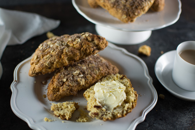 Citrus Oat Scones