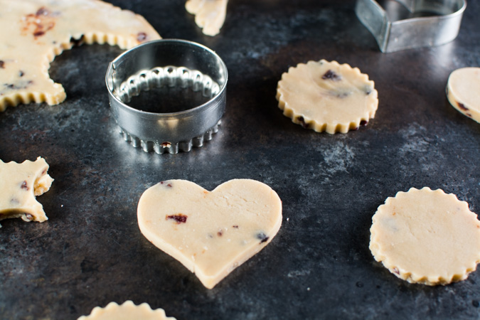 Sour Cherry Shortbread Heart