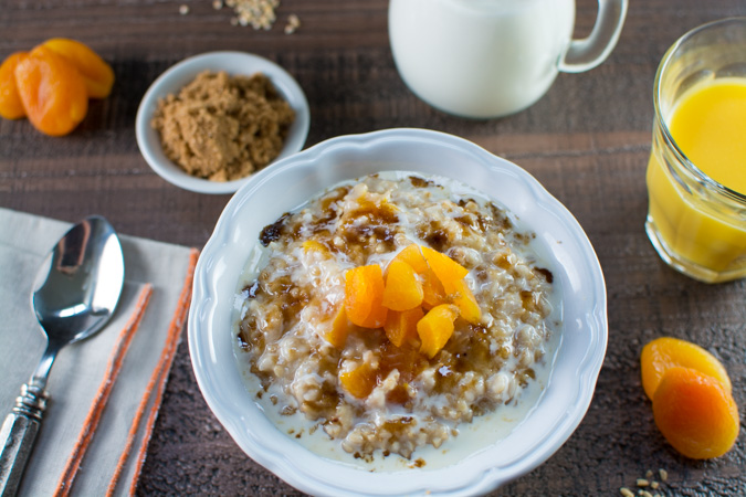 Butter Toasted Apricot Oatmeal