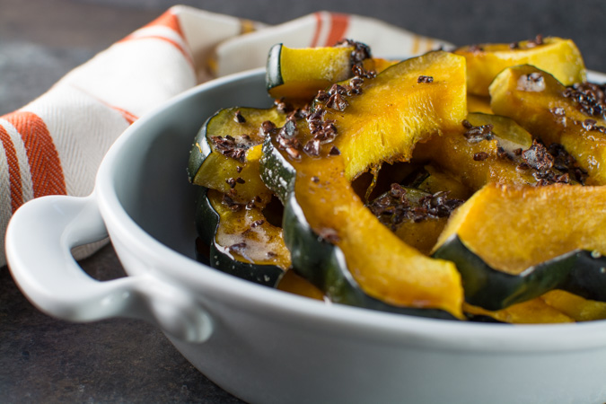 Roasted Squash With Brown Butter Nibs