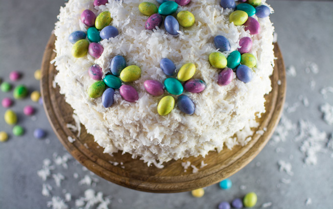Coconut Cake With Coconut Buttercream