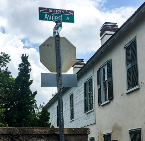 Aviles Street Sign St. Augustine