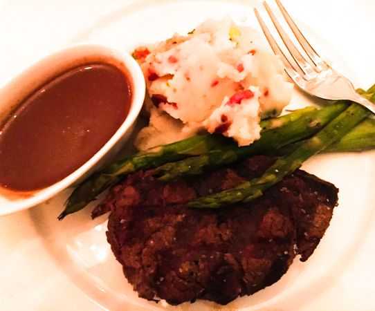 The Olde Pink House Steak Dinner