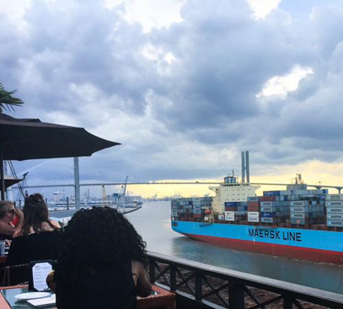 Savannah River Freighter