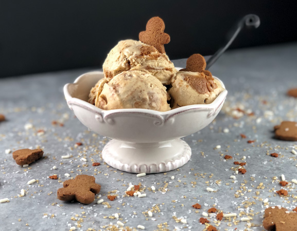 Sweet Lo's Gingersnap Ice Cream