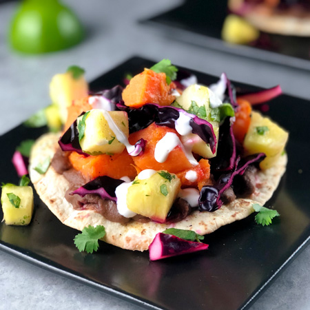 Sweet Potato Tostada 